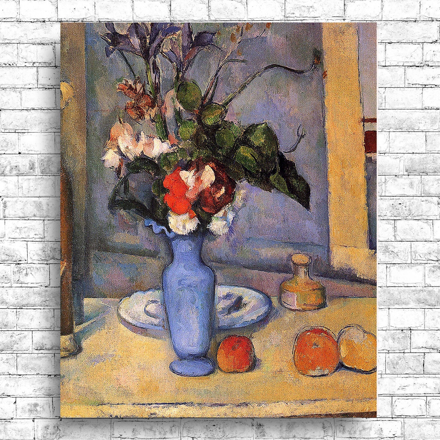 Le Vase bleu (1885-1887) by Paul Cezanne - Buy Print Only or Mounted with Choice of Accent Color