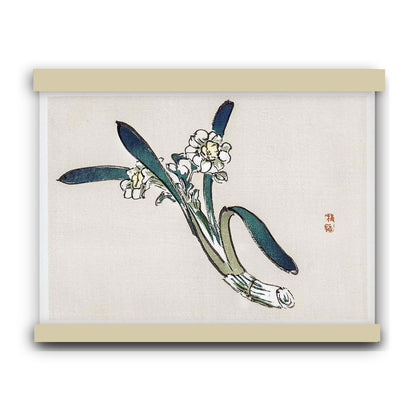 Bunchflower Daffodil by Kōno Bairei (1913) | Hanging Canvas Art | Choice of Board Colors