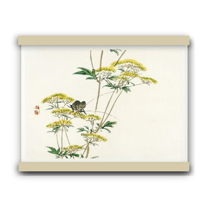 Flannel flower by Kōno Bairei (1913) | Hanging Canvas Art | Choice of Board Colors