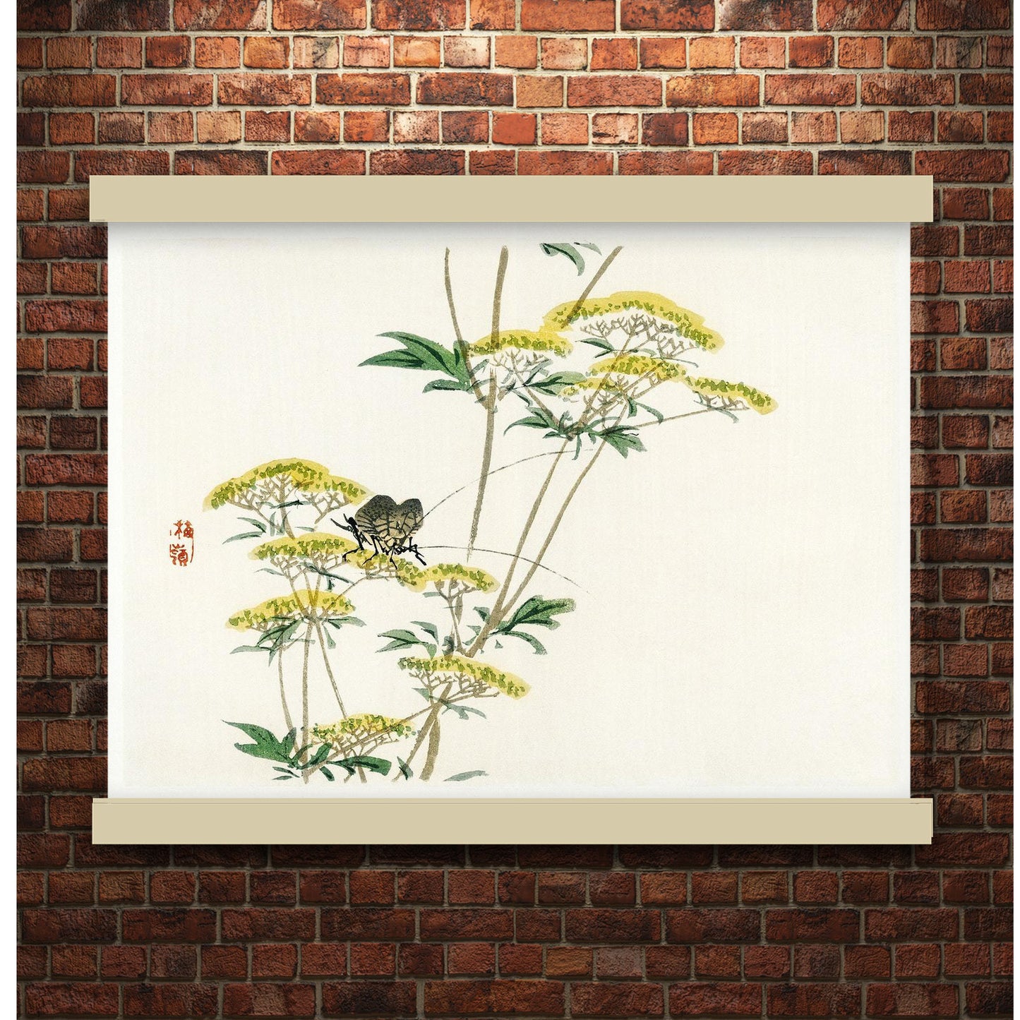 Flannel flower by Kōno Bairei (1913) | Hanging Canvas Art | Choice of Board Colors