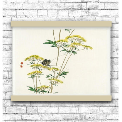 Flannel flower by Kōno Bairei (1913) | Hanging Canvas Art | Choice of Board Colors