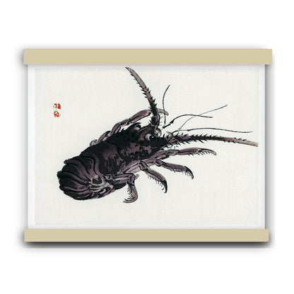 Crayfish by Kōno Bairei (1913) | Hanging Canvas Art | Choice of Board Colors