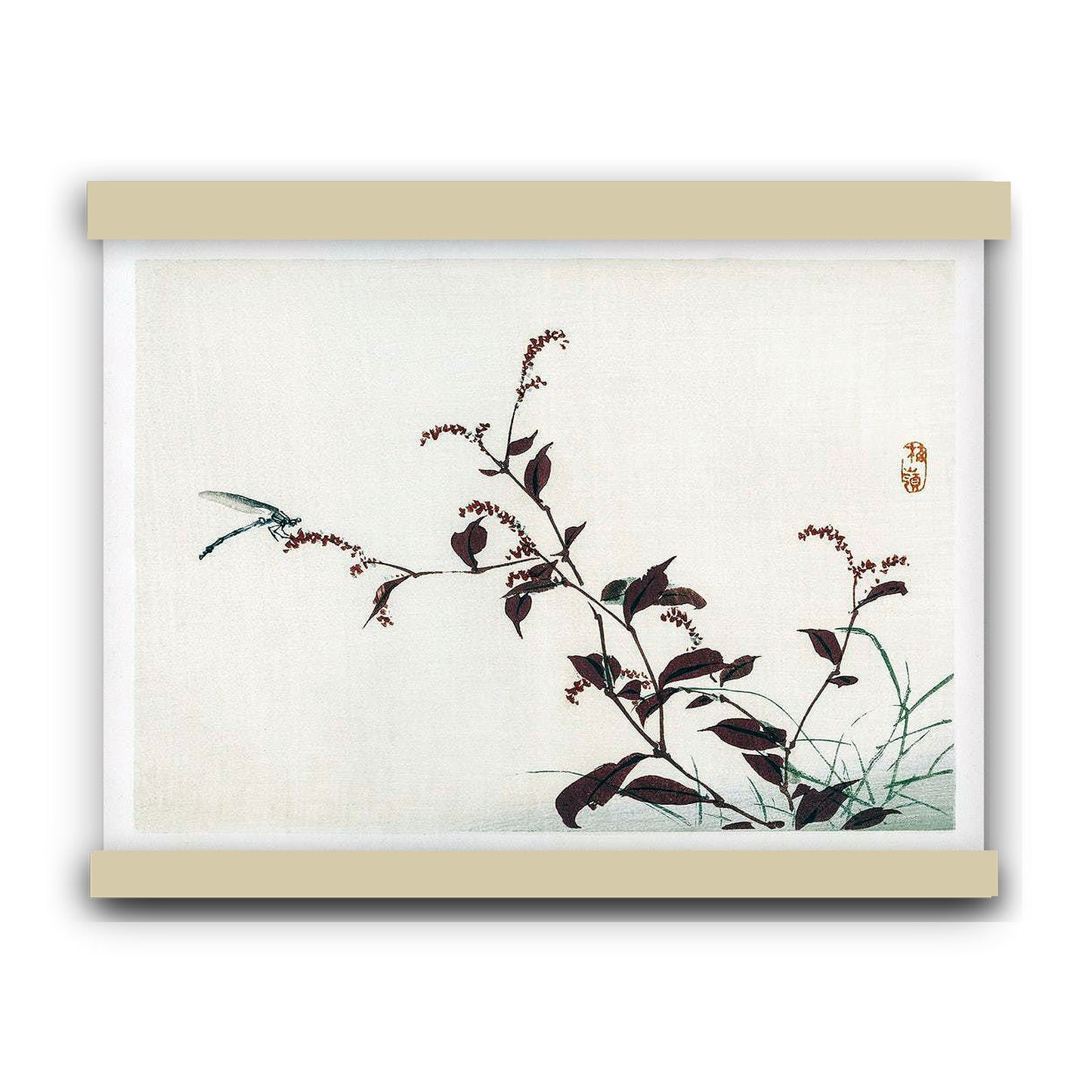 Dragonfly by Kōno Bairei (1913) | Hanging Canvas Art | Choice of Board Colors