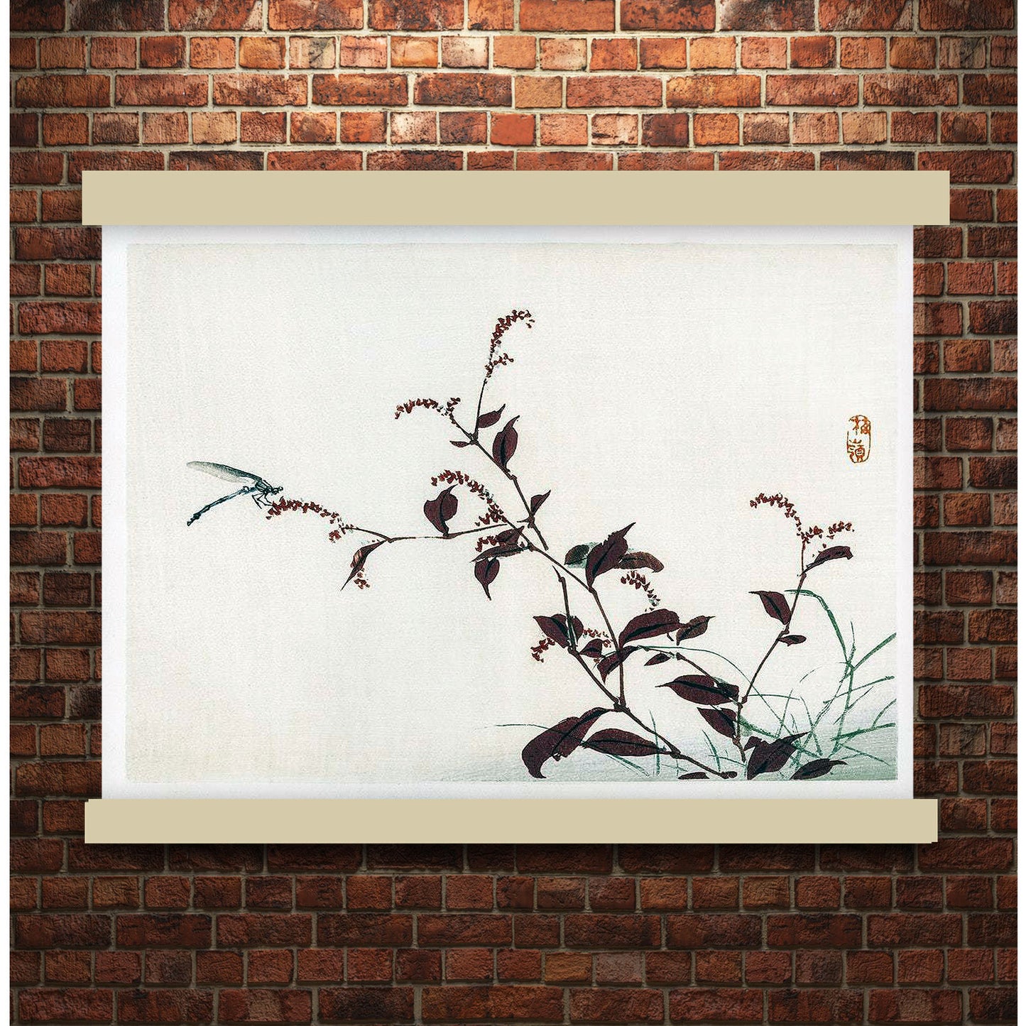 Dragonfly by Kōno Bairei (1913) | Hanging Canvas Art | Choice of Board Colors