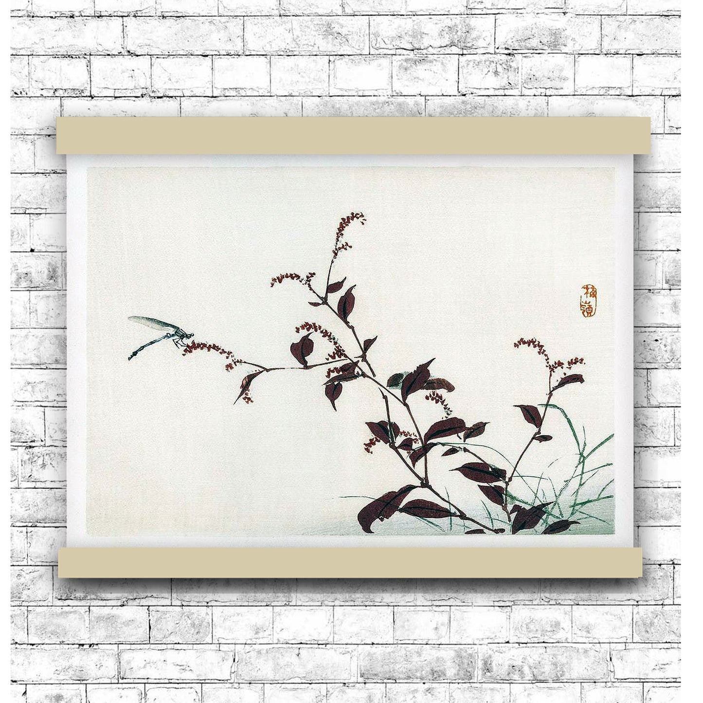 Dragonfly by Kōno Bairei (1913) | Hanging Canvas Art | Choice of Board Colors
