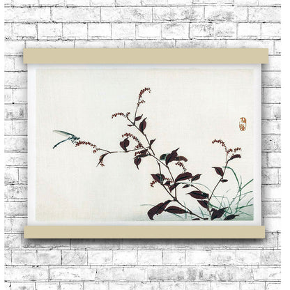Dragonfly by Kōno Bairei (1913) | Hanging Canvas Art | Choice of Board Colors