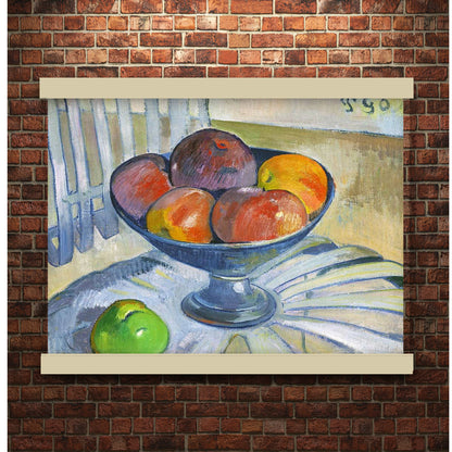 Fruit Dish on a Garden Chair (ca. 1890) by Paul Gauguin | Hanging Canvas Art | Choice of Board Colors