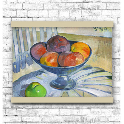 Fruit Dish on a Garden Chair (ca. 1890) by Paul Gauguin | Hanging Canvas Art | Choice of Board Colors