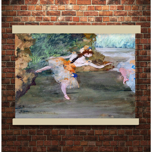 Dancer Onstage (ca. 1877) by Edgar Degas | Hanging Canvas Art | Choice of Board Colors