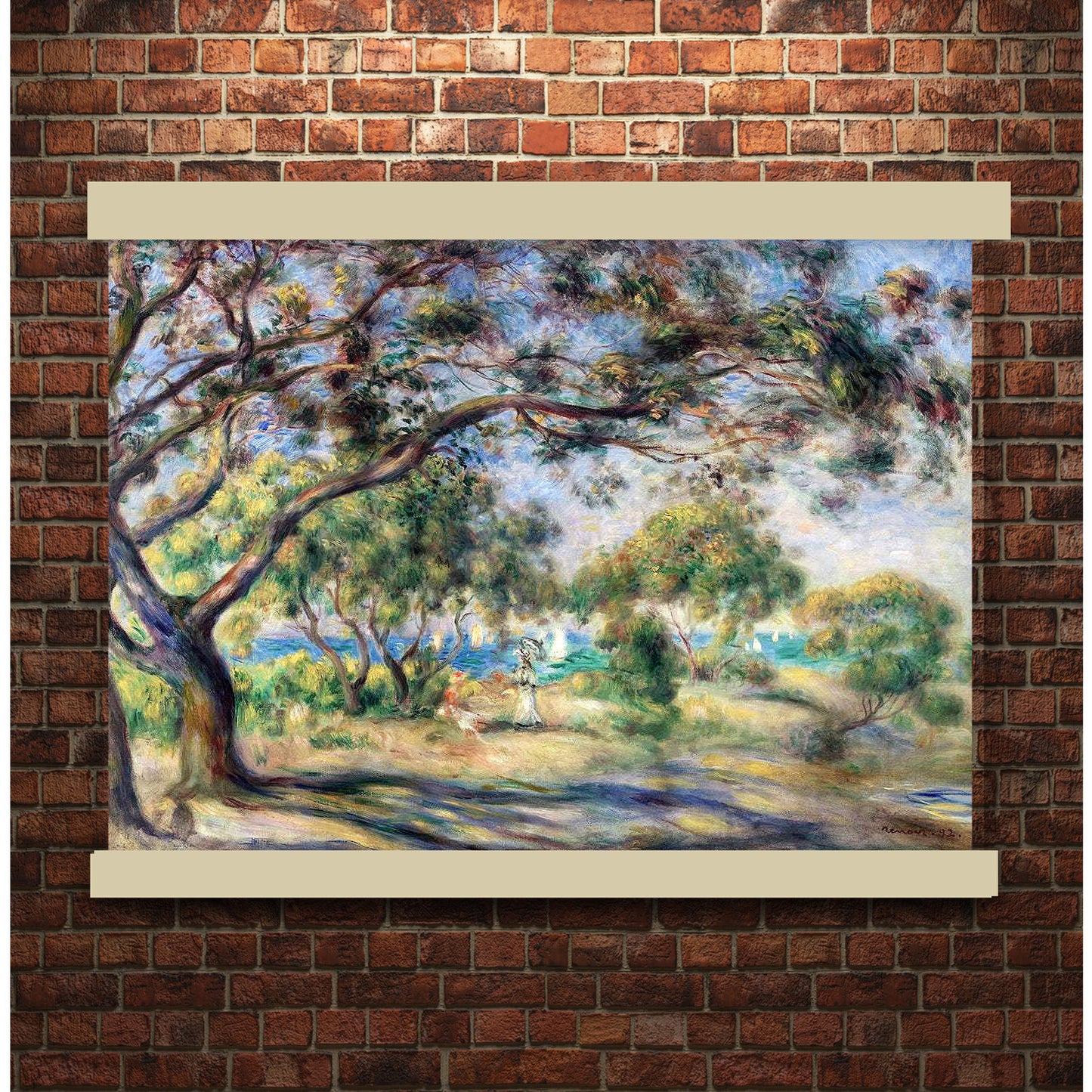 Bois de la Chaise (1892) by Pierre-Auguste Renoir | Hanging Canvas Art | Choice of Board Color