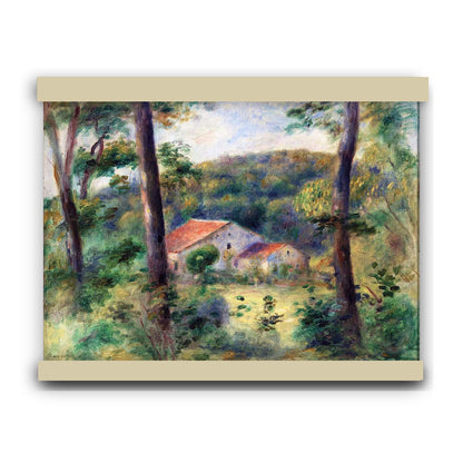Environs of Briey (1899) by Pierre-Auguste Renoir | Hanging Canvas Art | Choice of Board Colors