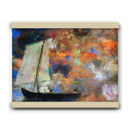 Flower Clouds (1903) by Odilon Redon | Hanging Canvas Art | Choice of Board Colors