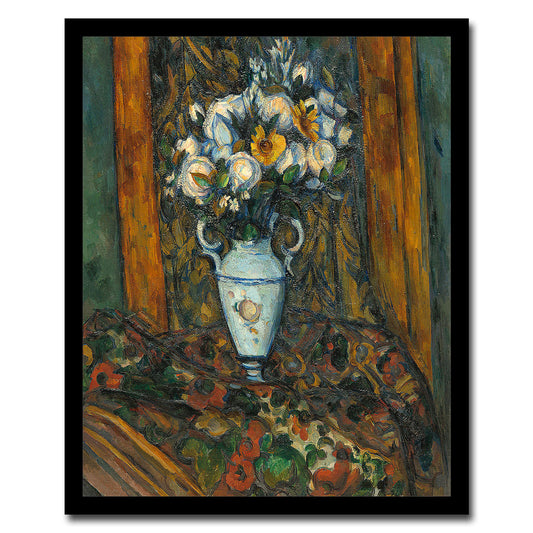 Vase of Flowers by Paul Cezanne - Buy Print Only or Mounted with Choice of Accent Color