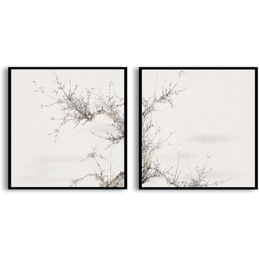 Winter (19th) vintage Japanese painting by Yamamoto Baiitsu  | Choose Style | Size & Trim Color
