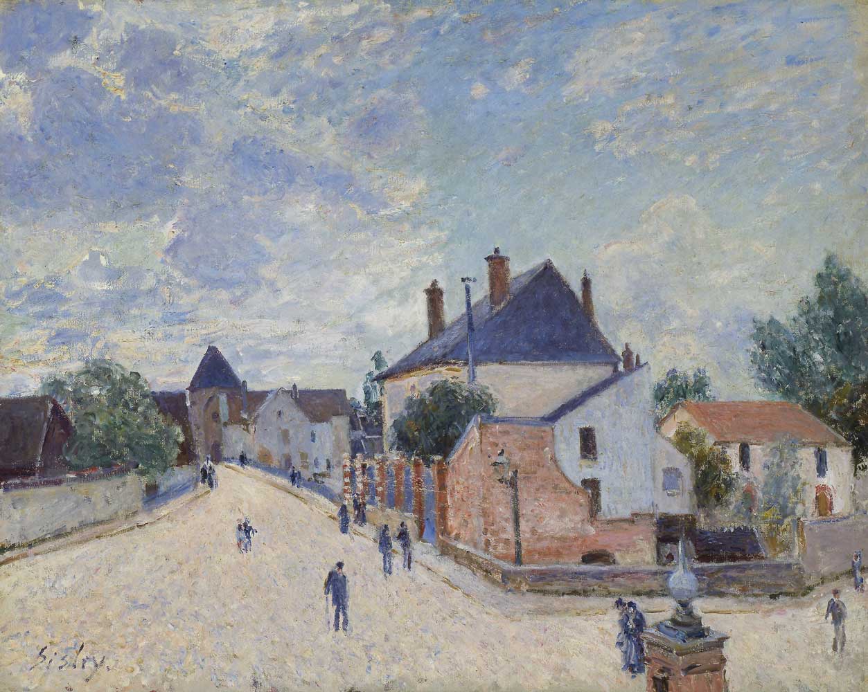 Street in Moret by Alfred Sisley