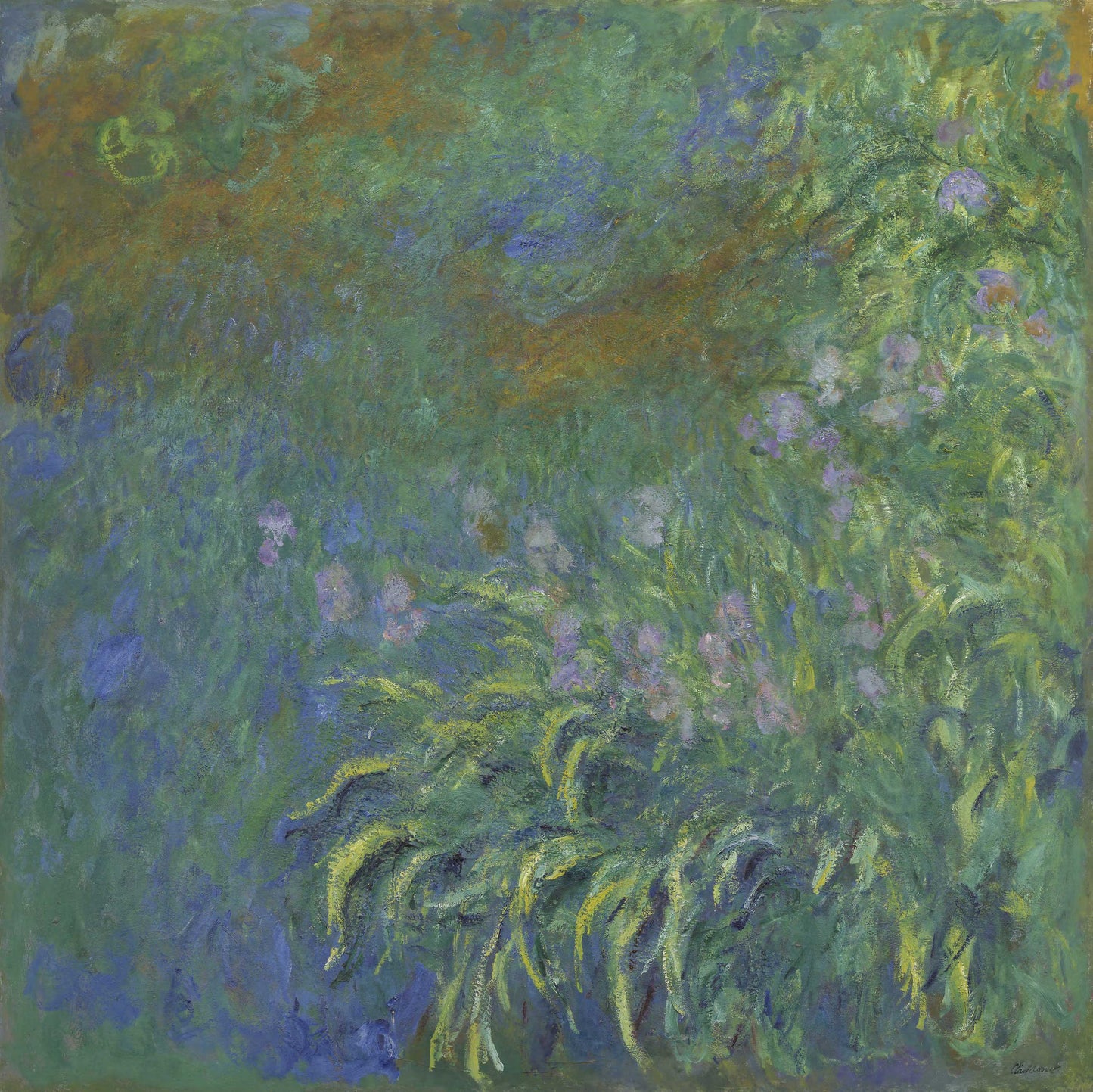 Irises by Claude Monet