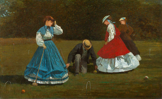 Croquet Scene by Winslow Homer