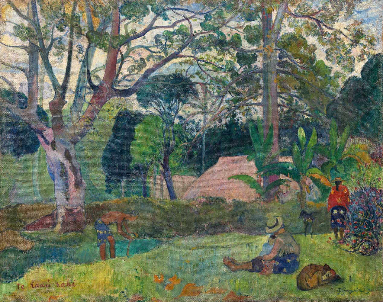 Te raau rahi (The Big Tree) by Paul Gauguin