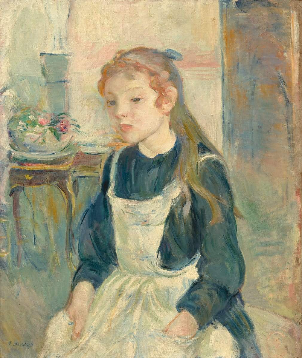 Young Girl with an Apron by Berthe Morisot