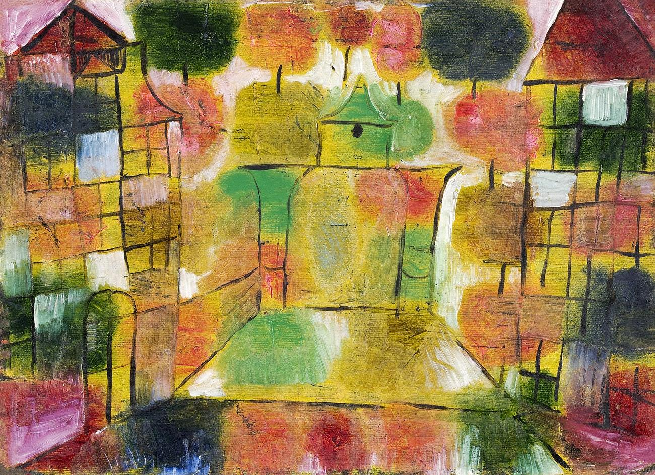 Baum und Architektur–Rhythmen (Tree and Architecture–Rhythms) (1920) by Paul Klee