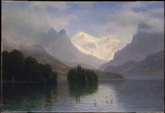 Mountain Scene by Albert Bierstadt