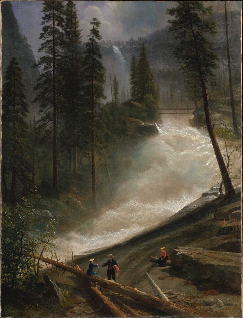 Nevada Falls, Yosemite by Albert Bierstadt