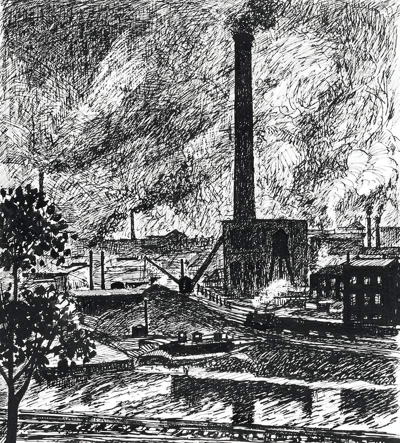 Industrial Scene by Henry Sayen