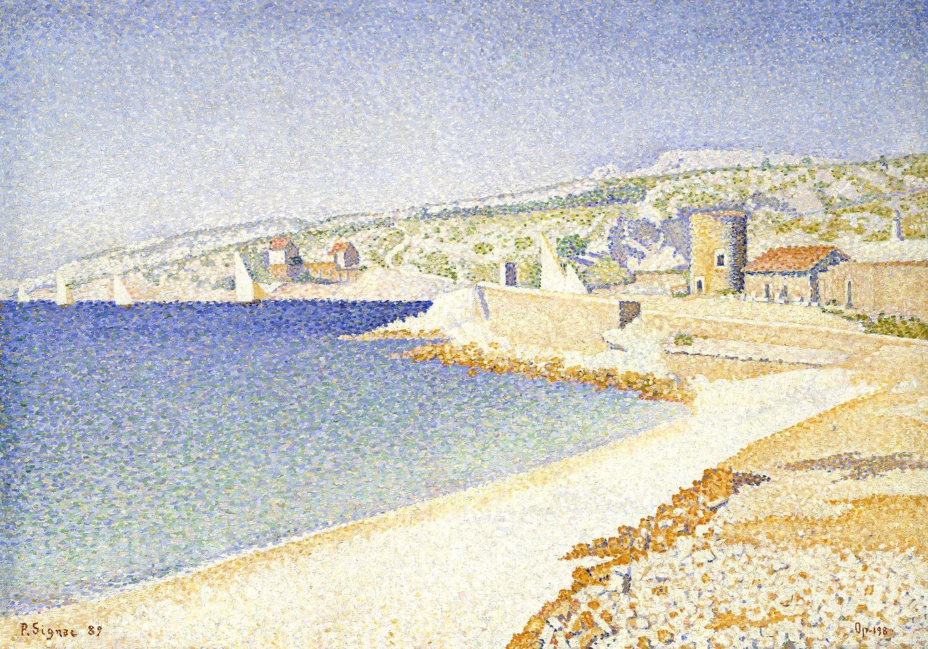 The Jetty at Cassis, Opus 198 (1889) by Paul Signac