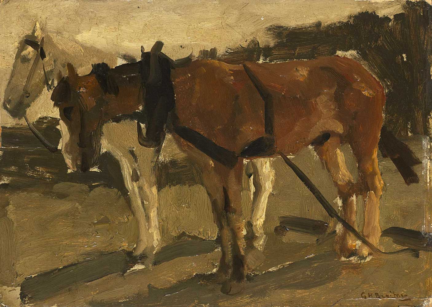 Horses by George Hendrik Breitner 1880