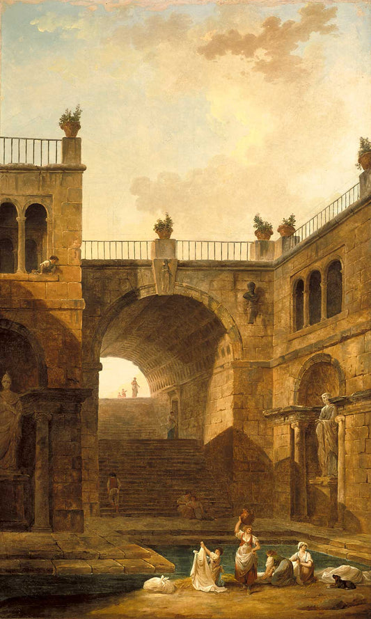 Cityscape by Hubert Robert 1799