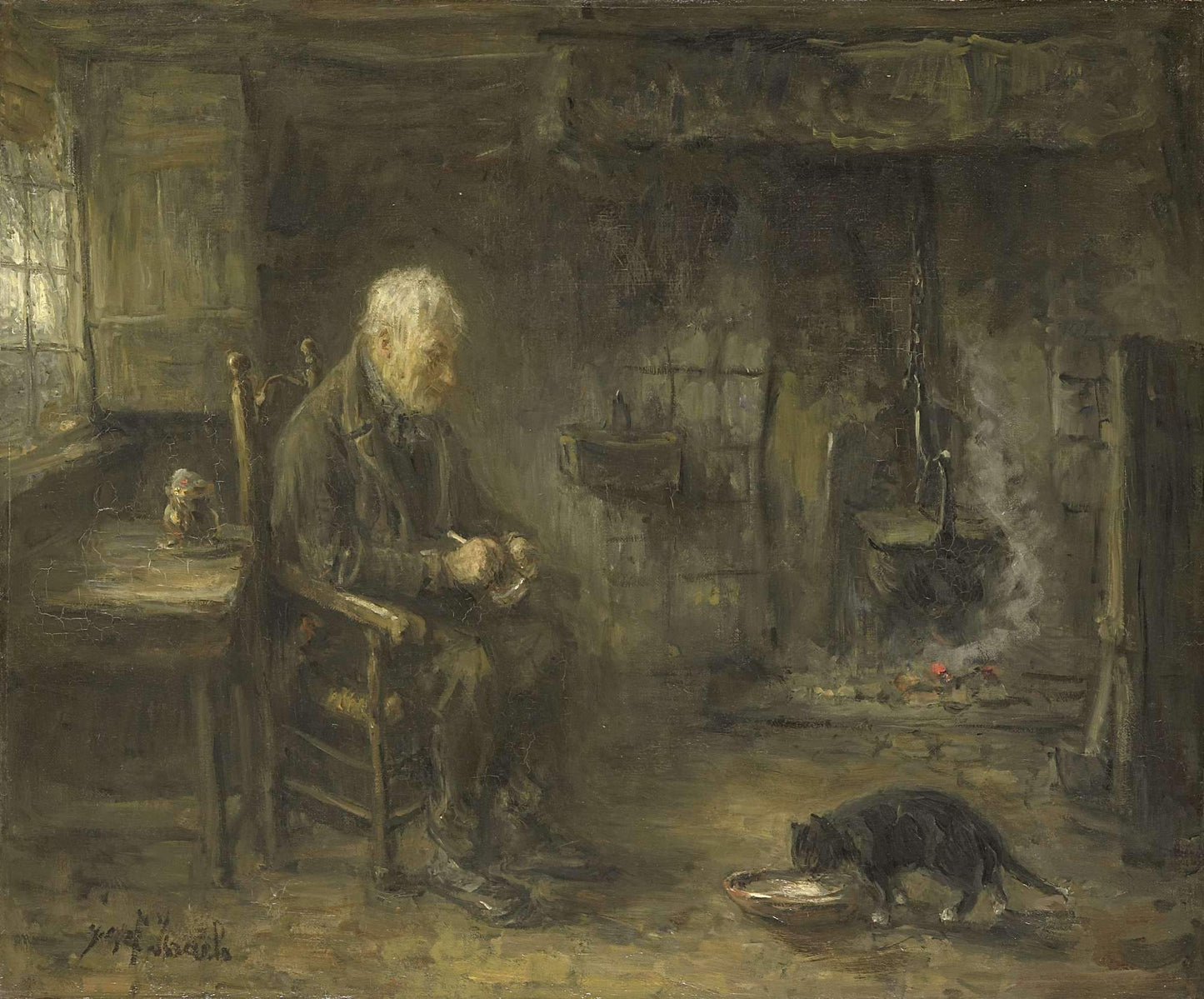 Portrait of Old Man by Jozef Israëls 1880