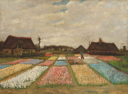 Flower Beds in Holland by Vincent van Gogh 1883