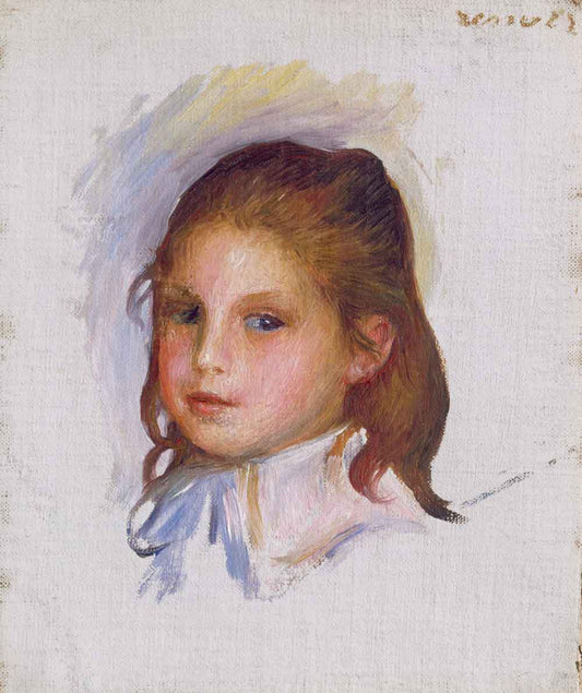 Child with Brown Hair by Pierre-Aguste Renoir 1888