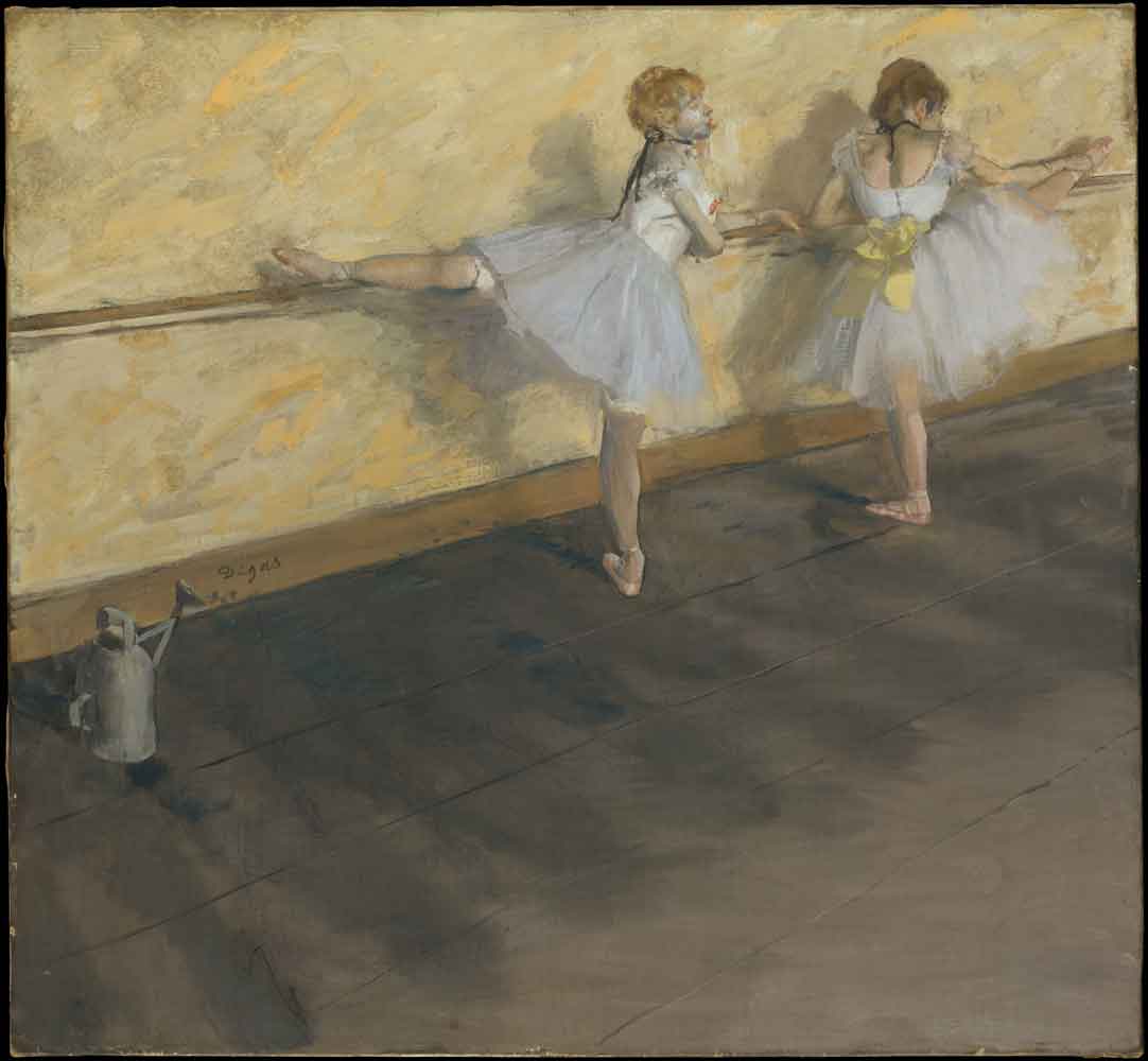 Dancers Practicing at the Barre by Edgar Degas 1877