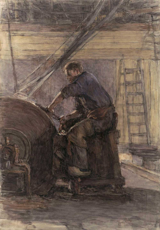 Man Working by Isaac Israels 1885