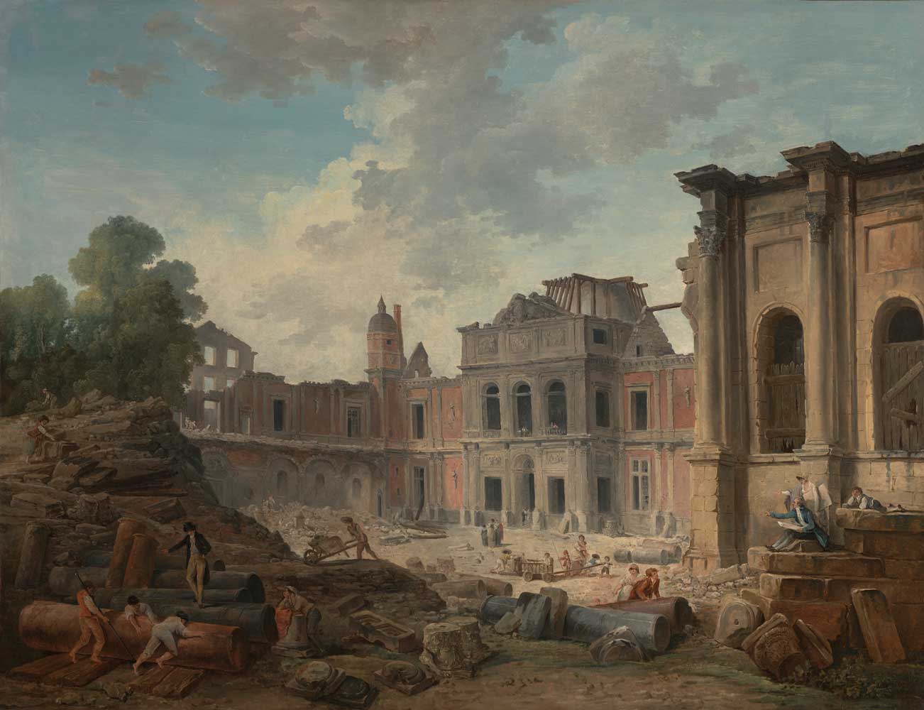 Château of Meudon by Hubert Robert 1806