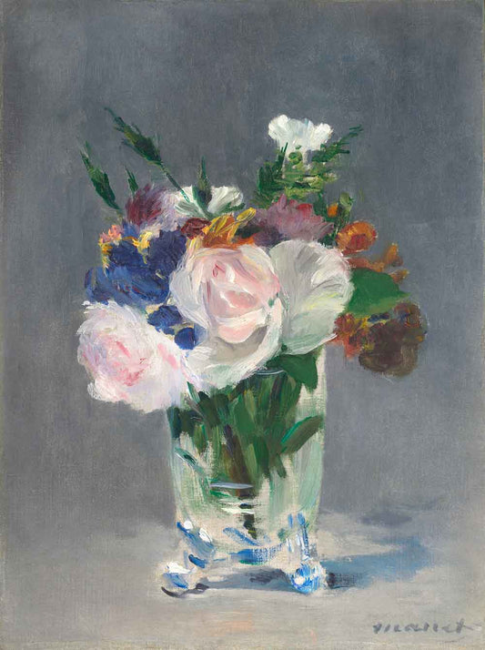 Flowers in a Crystal Vase by Edourd Manet 1873