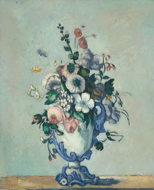 Flowers in a Rococo Vase by Paul Cézanne 1876