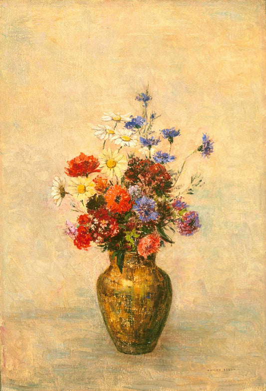Flowers in a Vase by Odilon Redon 1910