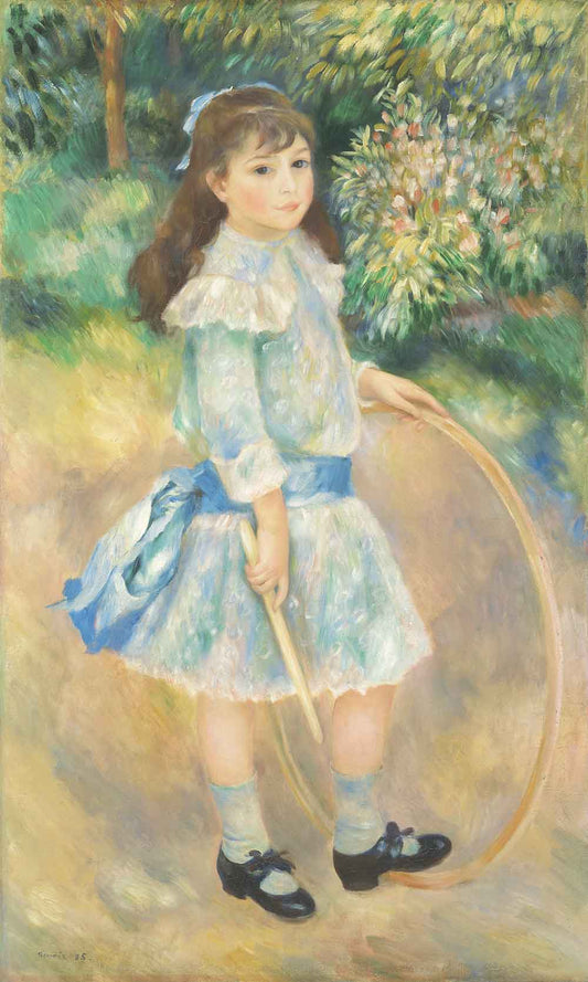 Girl with a Hoop by Pierre-Aguste Renoir 1885