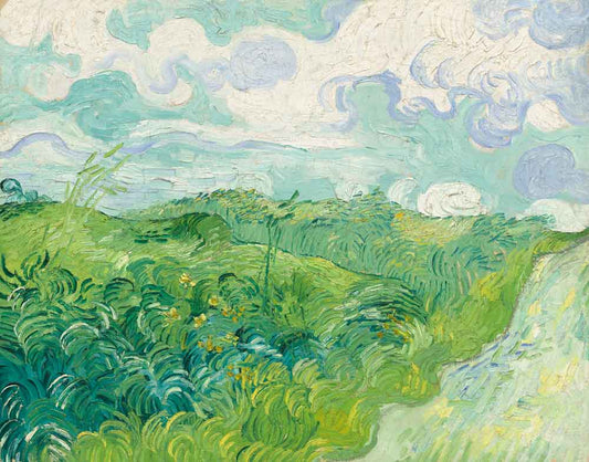 Green-Wheat Fields Auvers-Wide by Vincent van Gogh 1890