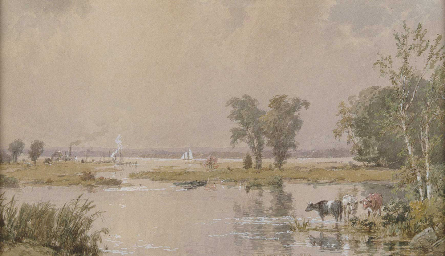 Hackensack Meadows by Jasper Francis Cropsey 1890