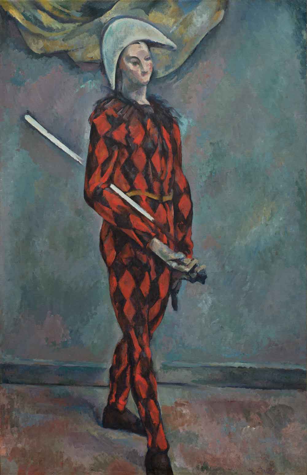 Harlequin by Paul Cézanne 1889