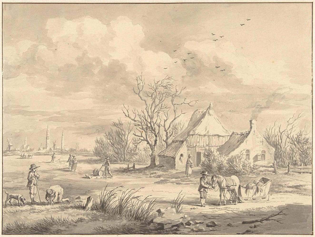 Landscape by Egbert van Marum 1755