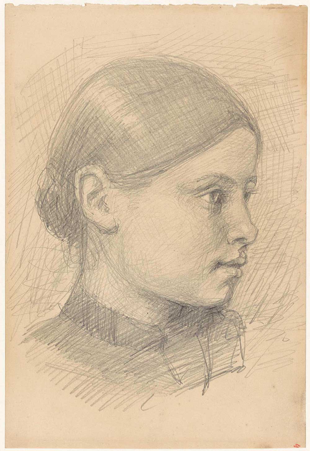 Portrait Drawing by Jozef Israëls 1834