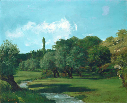 Landscape by Gustave Courbet 1856