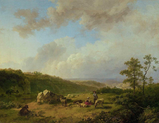 Landscape with a Rainstorm Threatening by Barend Cornelis Koekkoek