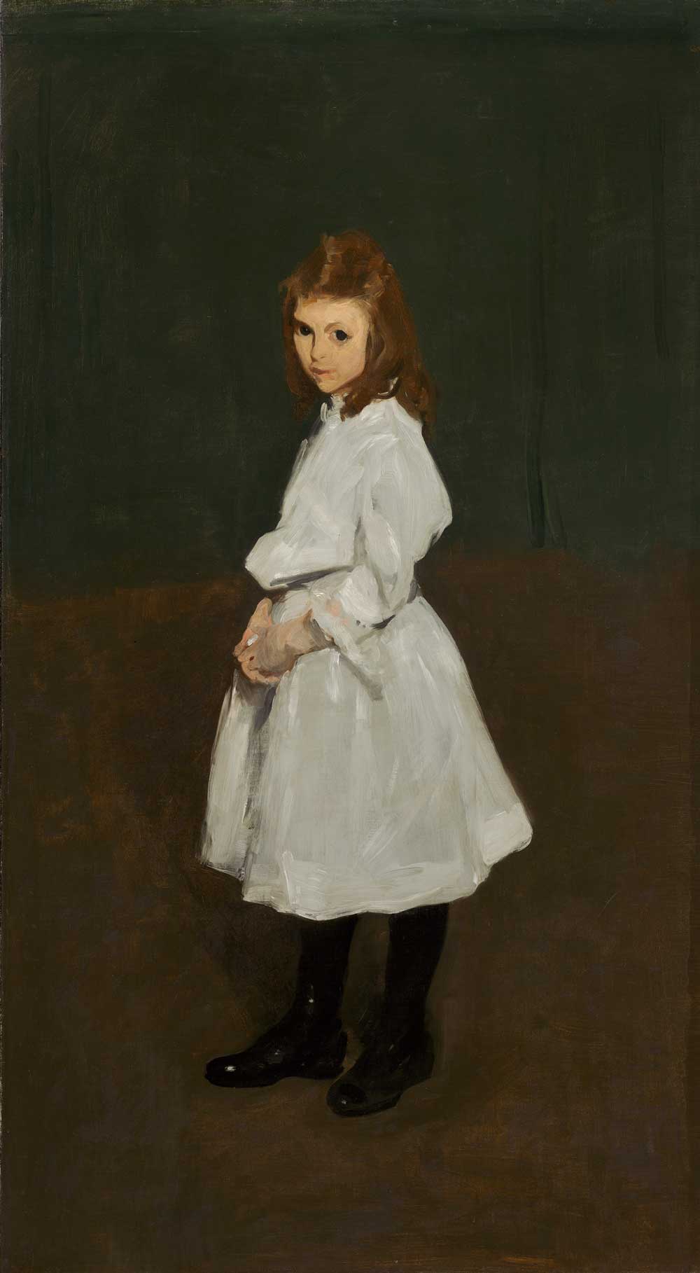 Little Girl in White by George Bellows 1907