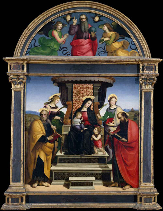 Madonna and Child Enthroned with Saints by Raphael 1504