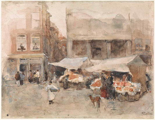 Landscape drawing by George Hendrik Breitner 1903